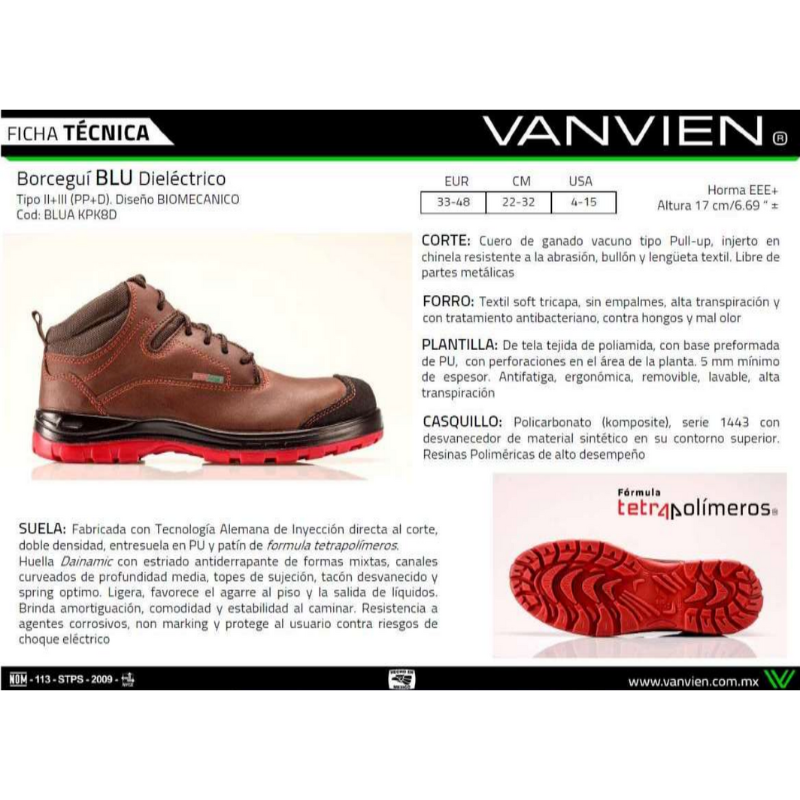 Información Botas 3 Crewpack