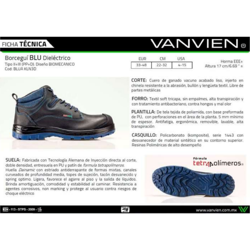 Información Botas 4 Crewpack